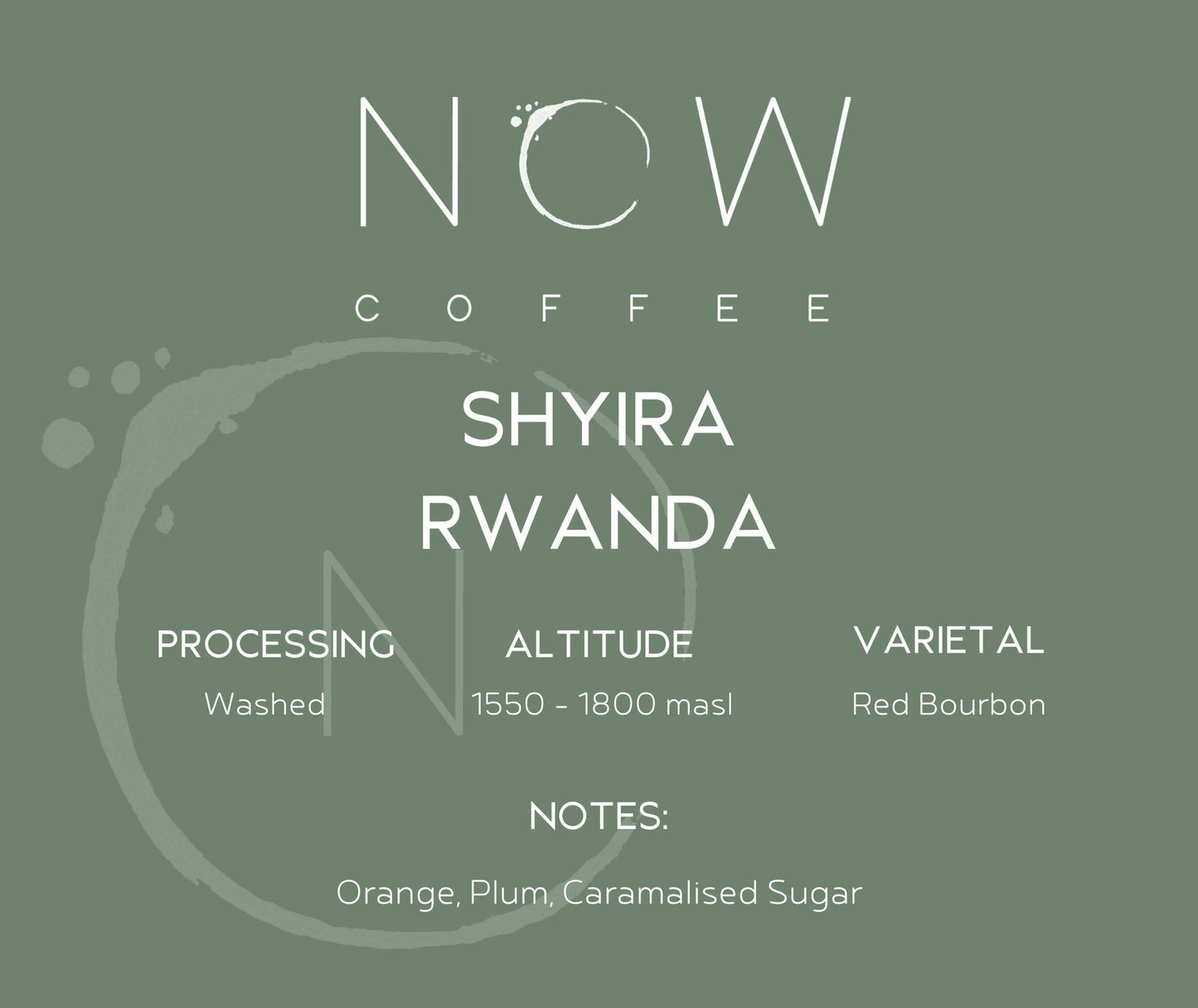 SHYIRA | WASHED RED BOURBON | RWANDA