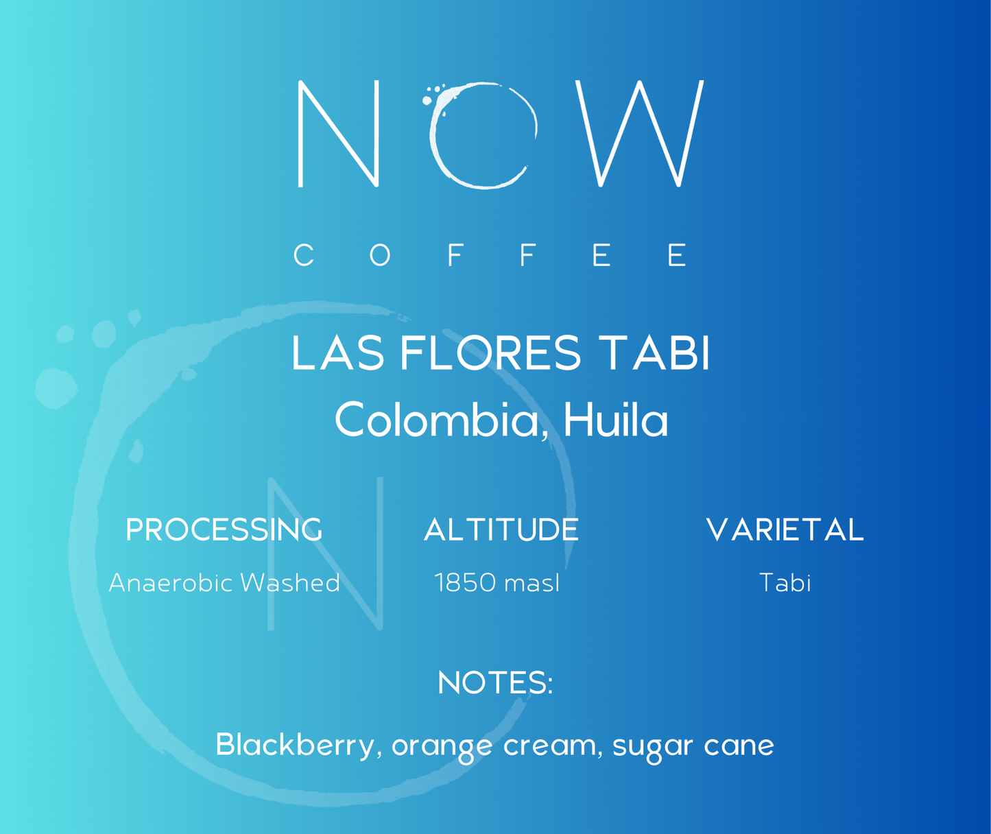 LAS FLORES TABI | ANAEROBIC WASHED | SPECIAL RELEASE