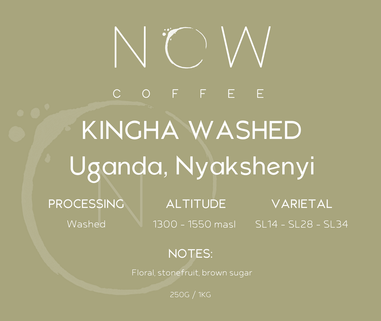 KINGHA WASHED | UGANDA